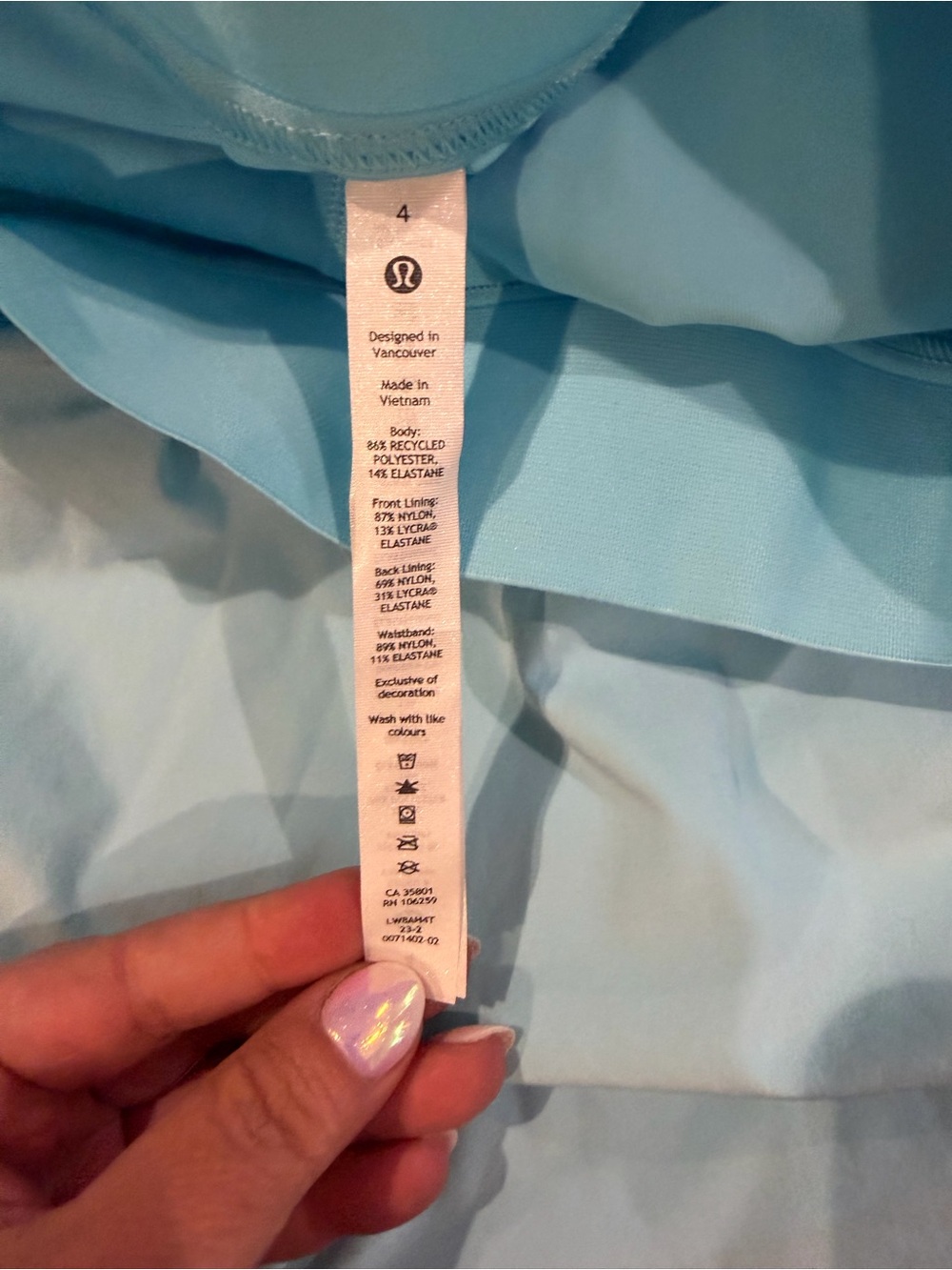 lululemon athletica Light Blue Athletic Skort - Picture 5 of 6